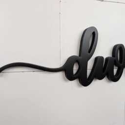 Dwell Word Cutout - Wooden Letters Wall Hanging Home Quote Sign Minimalist Design Housewarming Gift - thumbnail 3
