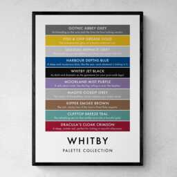 Whitby Funny Colour Palette Print, Poster Wall Art - thumbnail 1