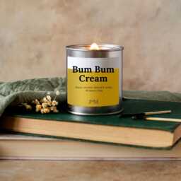 Bum Cream Crackle Wick Candle, Summer Home Fragrance - Sun Scent - thumbnail 2