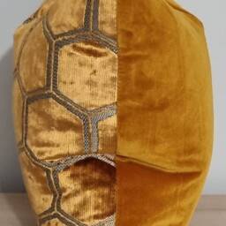 Designers Guild Manipur Sienna & Omega Velvet Cushion Cover 45x45 cm - thumbnail 2