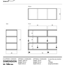 Zigzag White Shoe Rack Modular Birch Plywood Storage - thumbnail 4