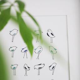 Poster A4 - My Birds Poetic & Delicate Bird Illustration Wall Decoration Collector's Poster - thumbnail 3