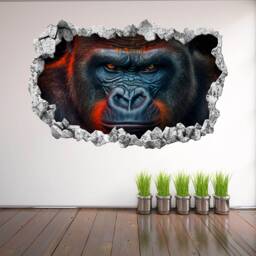 Gorilla Wall Decal Sticker Mural Poster Print Art Kids Bedroom Home Decor Ks11 - thumbnail 2