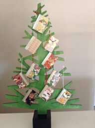 5 Handmade Miniature Book Christmas Ornaments - Japanese Papers, Chiyogami - thumbnail 1