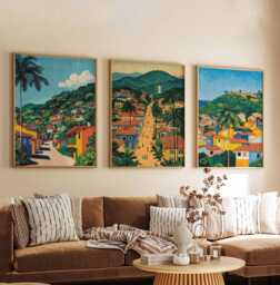 Set Of 3 Cameroon Posters, African Prints, Wall Art, Country Decor Print, Africa Art