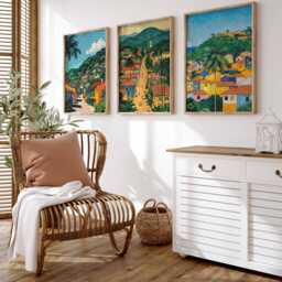 Set Of 3 Cameroon Posters, African Prints, Wall Art, Country Decor Print, Africa Art - thumbnail 4
