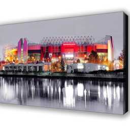 Manchester United, Old Trafford, Wall Canvas, Picture, Print, Art, 38cm X 26cm - thumbnail 4