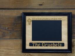 Family Name Picture Frame, Wall Decor, Wedding Gift, As For Me & My House We Will Serve The Lord, Gift For Parents, Couple - thumbnail 1