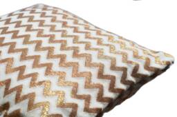 Chevron Pillowcase Rick Rack Zigzag Cotton Accent Throw Pillow - Ring Decorative Handmade Cushion Cover - Small Mini 8