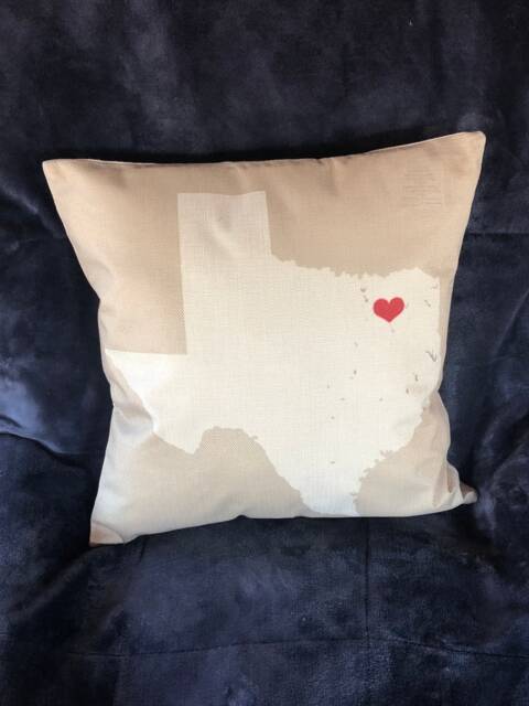 Texas Map Print Decorative Pillow Covers - image 1