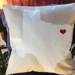 Texas Map Print Decorative Pillow Covers - thumbnail 4