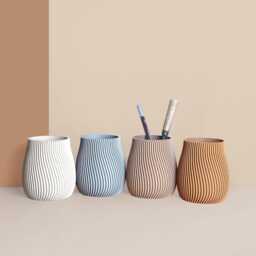 Pencil Potdesk Organizer Made With Recycled Materials, Idea For Office Accessories, Storage & Decoration, Scandinavian Design, Gift Home - thumbnail 4