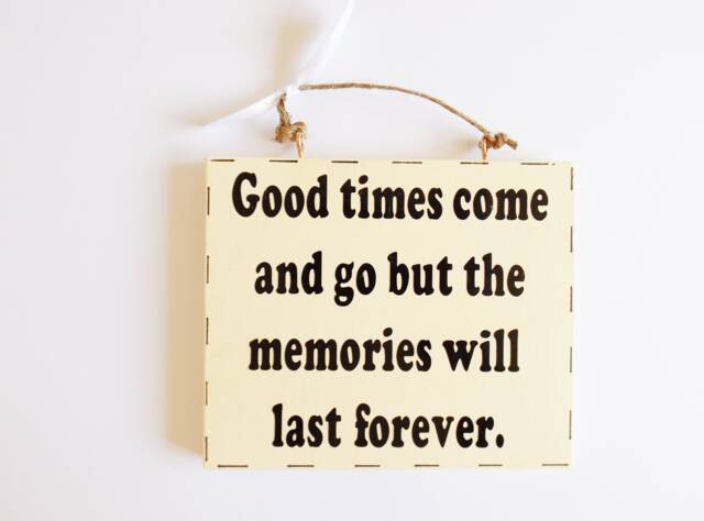 Memories Meaningful Quote Plaque Thoughtful Sentiments Phrase Thinking Of You Friends Family Farewell Gift - image 1