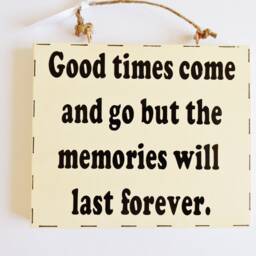 Memories Meaningful Quote Plaque Thoughtful Sentiments Phrase Thinking Of You Friends Family Farewell Gift - thumbnail 2