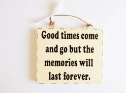 Memories Meaningful Quote Plaque Thoughtful Sentiments Phrase Thinking Of You Friends Family Farewell Gift - thumbnail 1