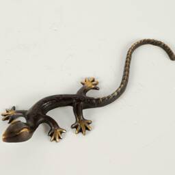 Bronze Gecko Statue, 7.5 - thumbnail 3