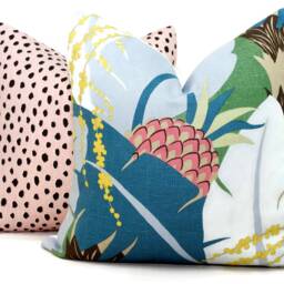 Schumacher Peacock Ananas Pillow Cover Tropical Pineapple Sham - thumbnail 2