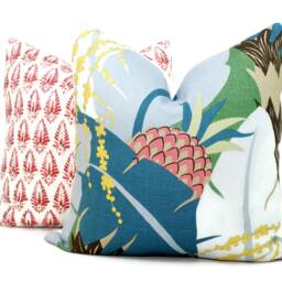 Schumacher Peacock Ananas Pillow Cover Tropical Pineapple Sham - thumbnail 3