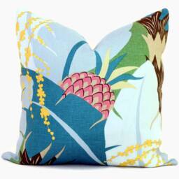 Schumacher Peacock Ananas Pillow Cover Tropical Pineapple Sham - thumbnail 1