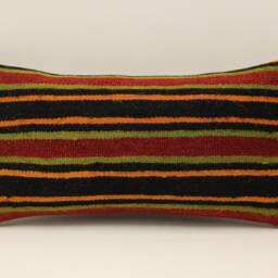 Kilim Pillow Cover 10x20 Inches 25x50 cm Lumbar Cushion Throw Sofa 4Yef-739 - thumbnail 2