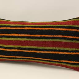 Kilim Pillow Cover 10x20 Inches 25x50 cm Lumbar Cushion Throw Sofa 4Yef-739 - thumbnail 3