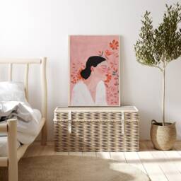 Abstract People Art - Mid Century Art, Modern Wall Minimalist Print, Living Room Female Figure - thumbnail 3