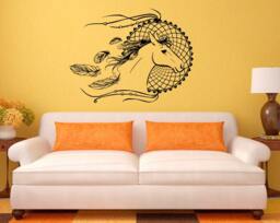 Dreamcatcher Horse Wall Vinyl Decal Native American Sticker Sleep Symbol Home Interior Bedroom Removable Decor Graphics 21(Na - thumbnail 1