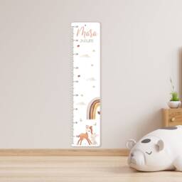 Personalized Wooden Growth Chart 65-150 cm, Personalized With Name & Motif, Measuring Stick, Christening Gift, Children's Room, Birthday - thumbnail 3