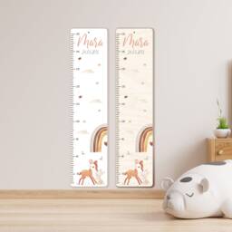 Personalized Wooden Growth Chart 65-150 cm, Personalized With Name & Motif, Measuring Stick, Christening Gift, Children's Room, Birthday