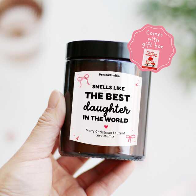 Birthday Gift For Daughter - Well Done So Proud Of You Best Personalized Candle - image 1