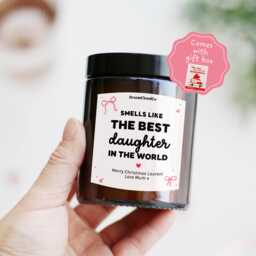 Birthday Gift For Daughter - Well Done So Proud Of You Best Personalized Candle