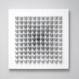 Modern Wall Art Sculpture Block Cubist Geometric Grid Pattern Minimalist Gradated Neutral Soft Gray Color Interactive Rotatable Blocks - thumbnail 2