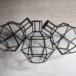 3 Iron Cages On A Bar Pendant Light Fixture Lighting Industrial Hanging Light Chandelier Modern Dining Room - thumbnail 3