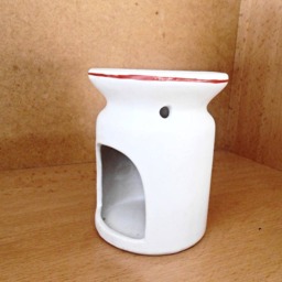 Essential Oil Diffuser Ceramic Burner Hot White Porcelain Room Fragrance Feng Shui Aromatherapy Candle Warmer Hand Painted Art - thumbnail 2