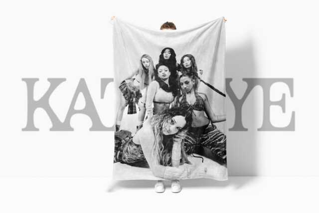 Katseye Blanket - Plush Merch Gift For Her Manon Katseye Sophia Megan