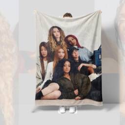 Katseye Blanket - Plush Merch Gift For Her Manon Katseye Sophia Megan - thumbnail 2