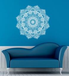 Mandala Wall Decal Indian Pattern Vinyl Stickers Namaste Yoga Home Interior Design Art Murals Bedroom Decor - 13Ml01A