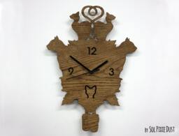 Cats Modern Cuckoo Clock - Wooden Wall Clock - thumbnail 1