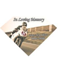 Street Bike Moto in Loving Memory Full Color Diamond 003 Custom Vinyl Wall Decal Or Car Sticker - Ilmfullcolordiamond003Et
