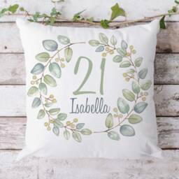 Personalised 21st Birthday Cushion Custom Name Gift Daughter Present Unique Home Decor - thumbnail 4