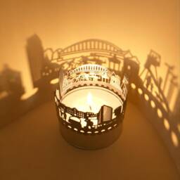Offenbach Skyline Candle Holder - Shadow Play Souvenir - thumbnail 3