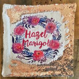 Sequin Pillow, Girls Babys Room Nursery Custom Name Baby Shower Gift - thumbnail 3