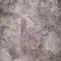 Small Abstract Oil Painting, Geometric Pink Beige Wall Art - thumbnail 2