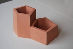 Terracotta Cast Stone Desk Tidy Pen Pot Planter