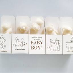 Baby Shower Mini Teddy Bear Candles Party Favour Gifts Mummy To Be Gift Soy Christening Party We Offer Custom Design - thumbnail 2