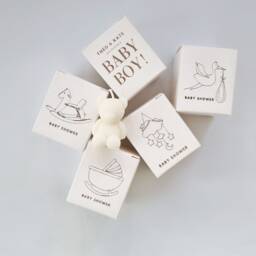 Baby Shower Mini Teddy Bear Candles Party Favour Gifts Mummy To Be Gift Soy Christening Party We Offer Custom Design - thumbnail 3