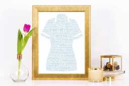 Nurse Personalised Word Art Print - Retirement, Graduation Gift, Thank You - thumbnail 1