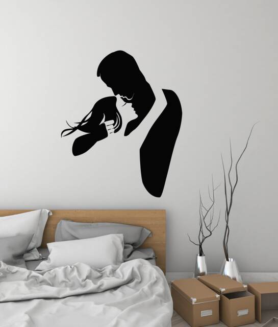 Loving Couple Vinyl Wall Decal Bedroom Romantic Decoration Stickers Mural - #3010Di - image 1
