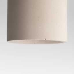 Concrete Pendant Light - Minimal Cylinder Hanging Lamp Modern Cement Ceiling Handmade in Italy Cromia 20 cm - thumbnail 2