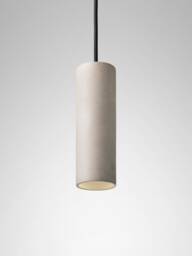 Pendant Minimalist Light Round Colored Concrete Lighting Fixture Cromia Lamp in Dove Grey - thumbnail 1